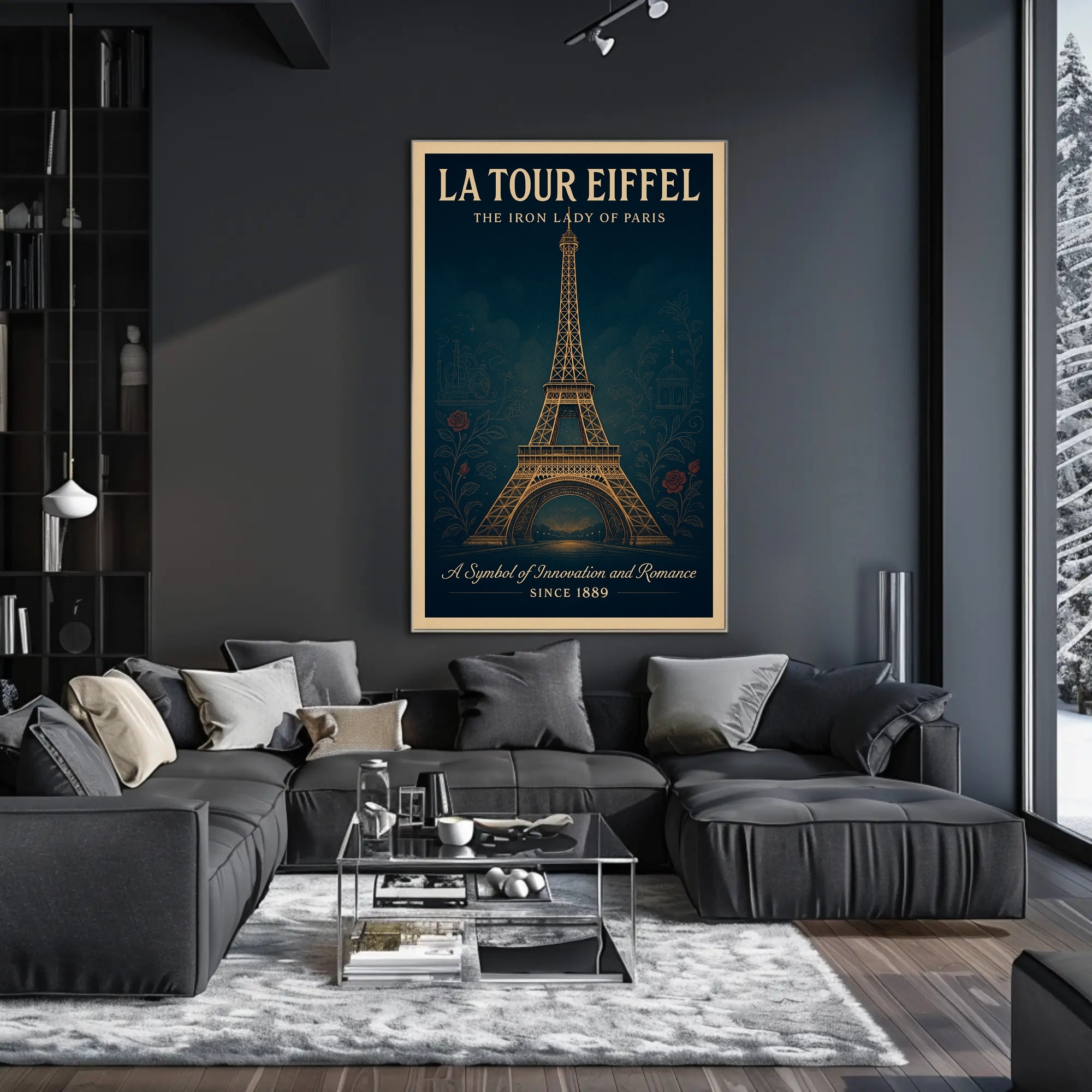 La Tour Eiffel Vintage Wall Art Print PosterGoat