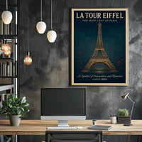 La Tour Eiffel Vintage Wall Art Print PosterGoat
