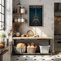 La Tour Eiffel Vintage Wall Art Print PosterGoat