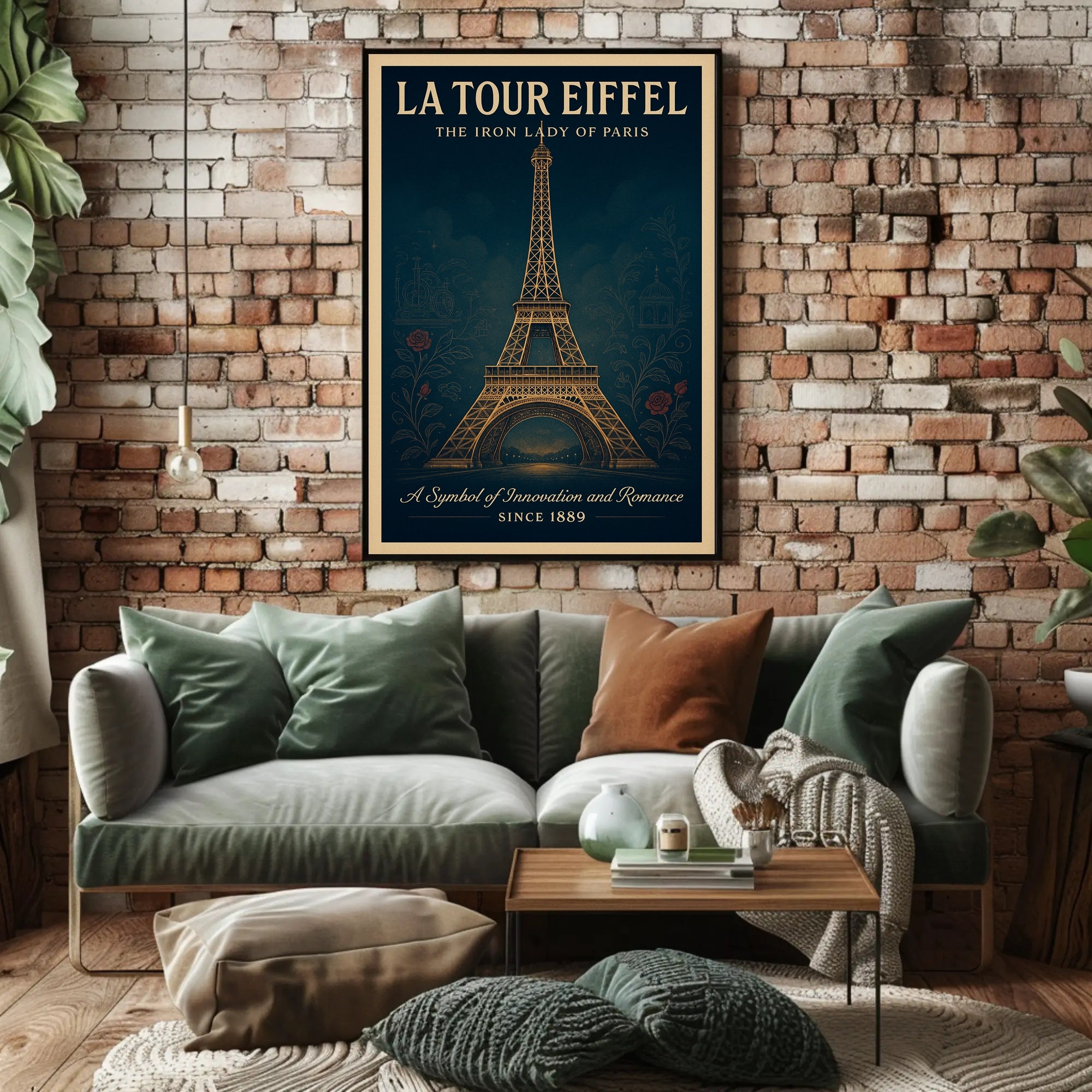 La Tour Eiffel Vintage Wall Art Print PosterGoat
