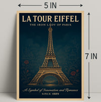 La Tour Eiffel Vintage Wall Art Print PosterGoat