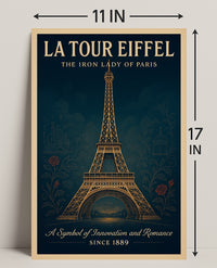 La Tour Eiffel Vintage Wall Art Print PosterGoat
