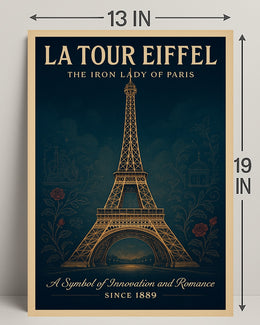 La Tour Eiffel Vintage Wall Art Print PosterGoat