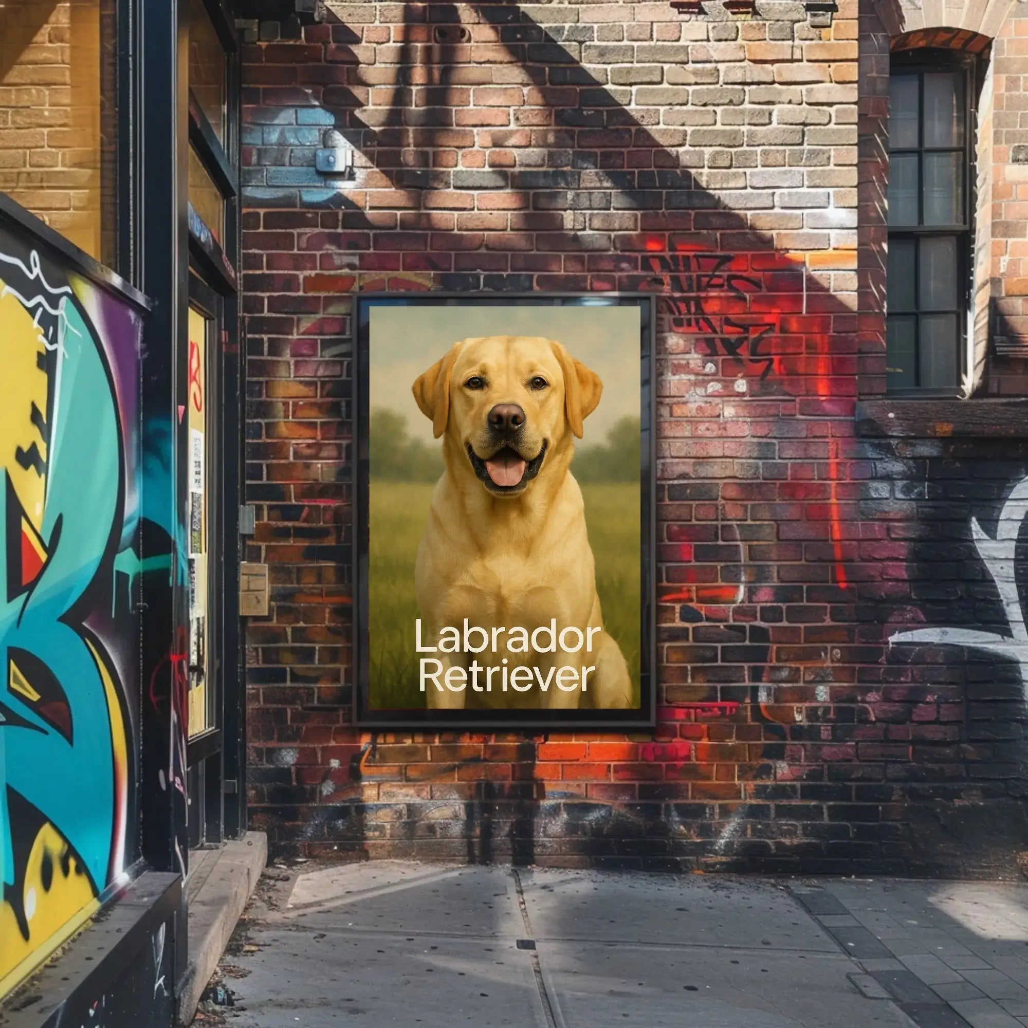 Labrador Companionship Animal Art Dog Breed Poster PosterGoat