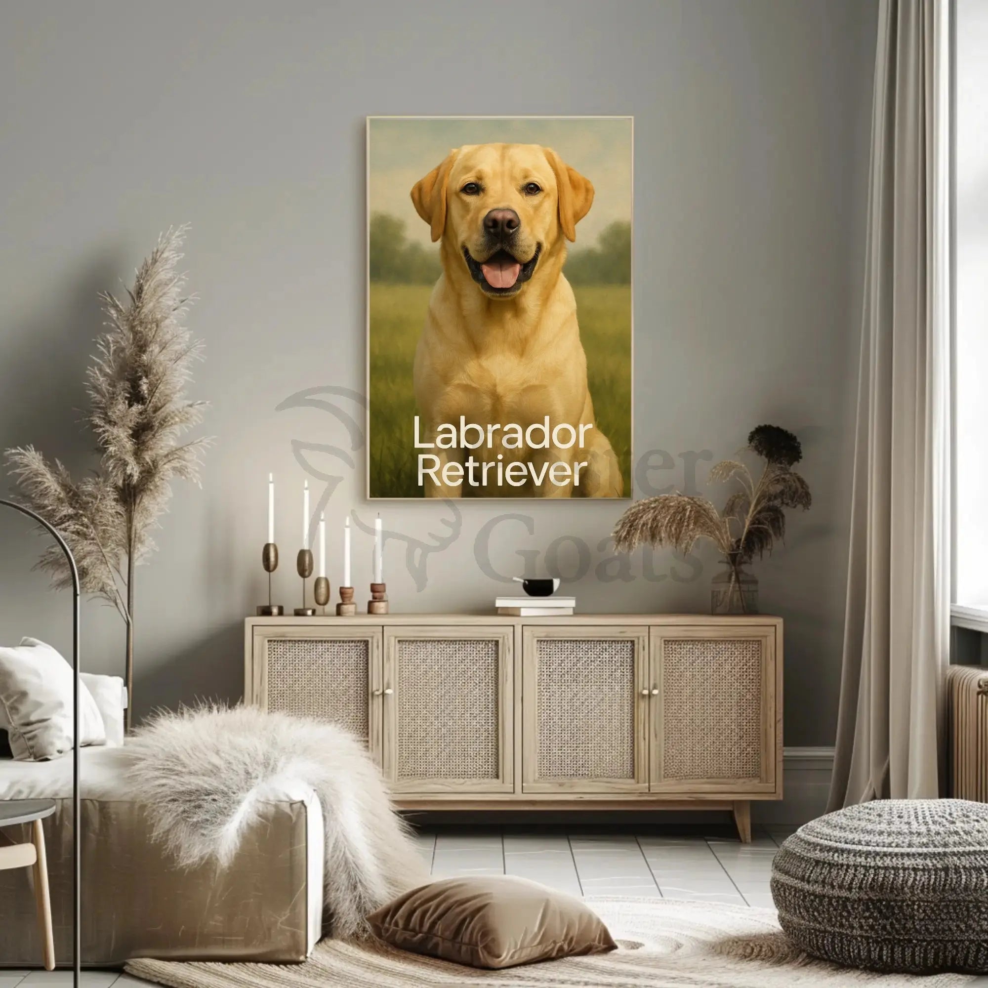 Labrador Companionship Animal Art Dog Breed Poster PosterGoat