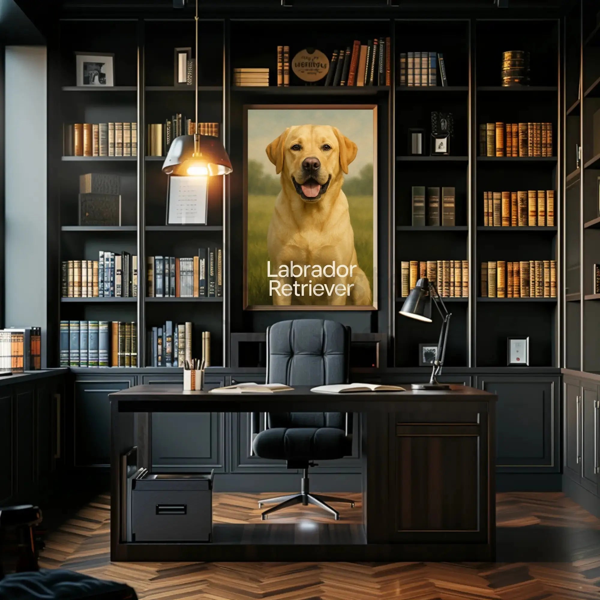 Labrador Companionship Animal Art Dog Breed Poster PosterGoat