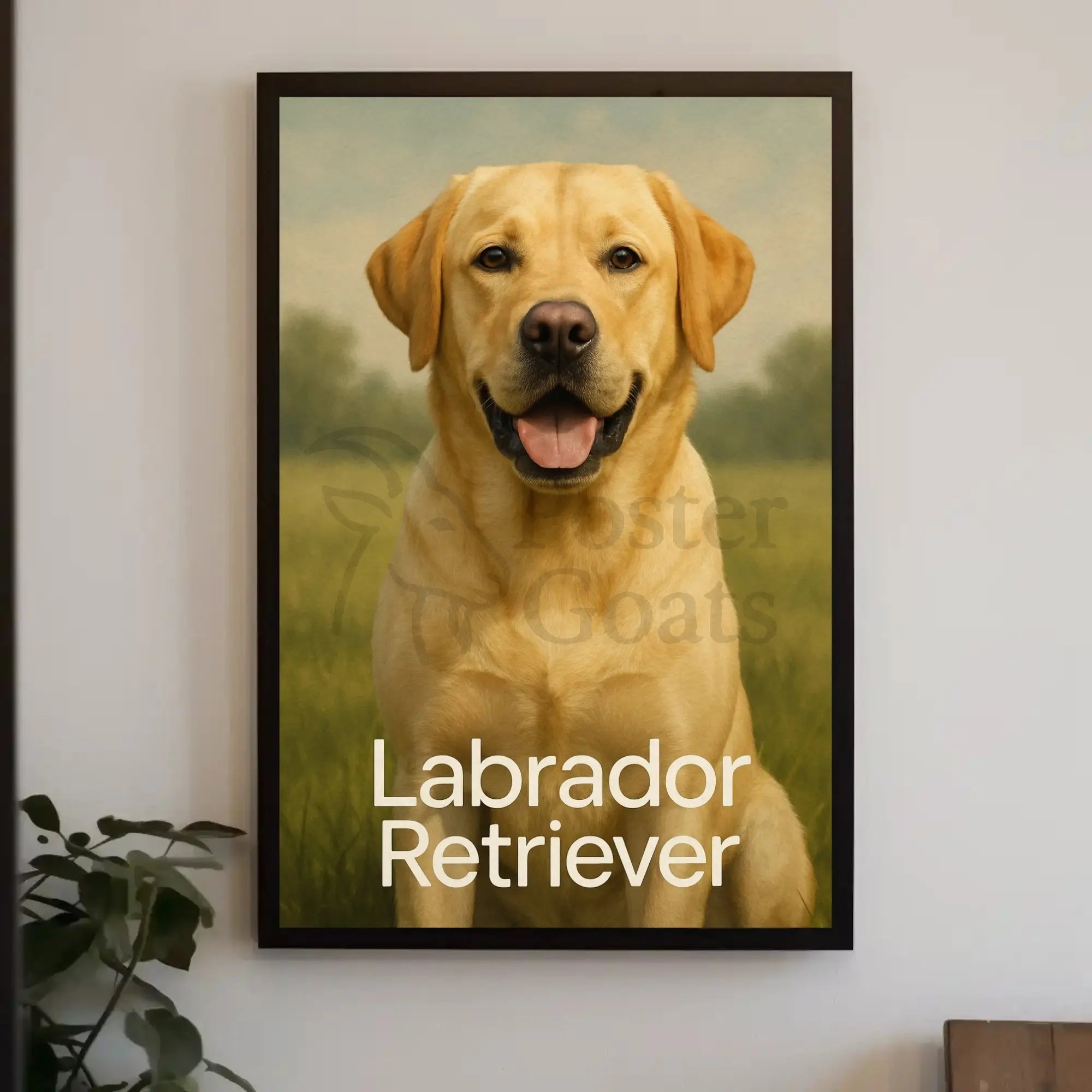 Labrador Companionship Animal Art Dog Breed Poster PosterGoat