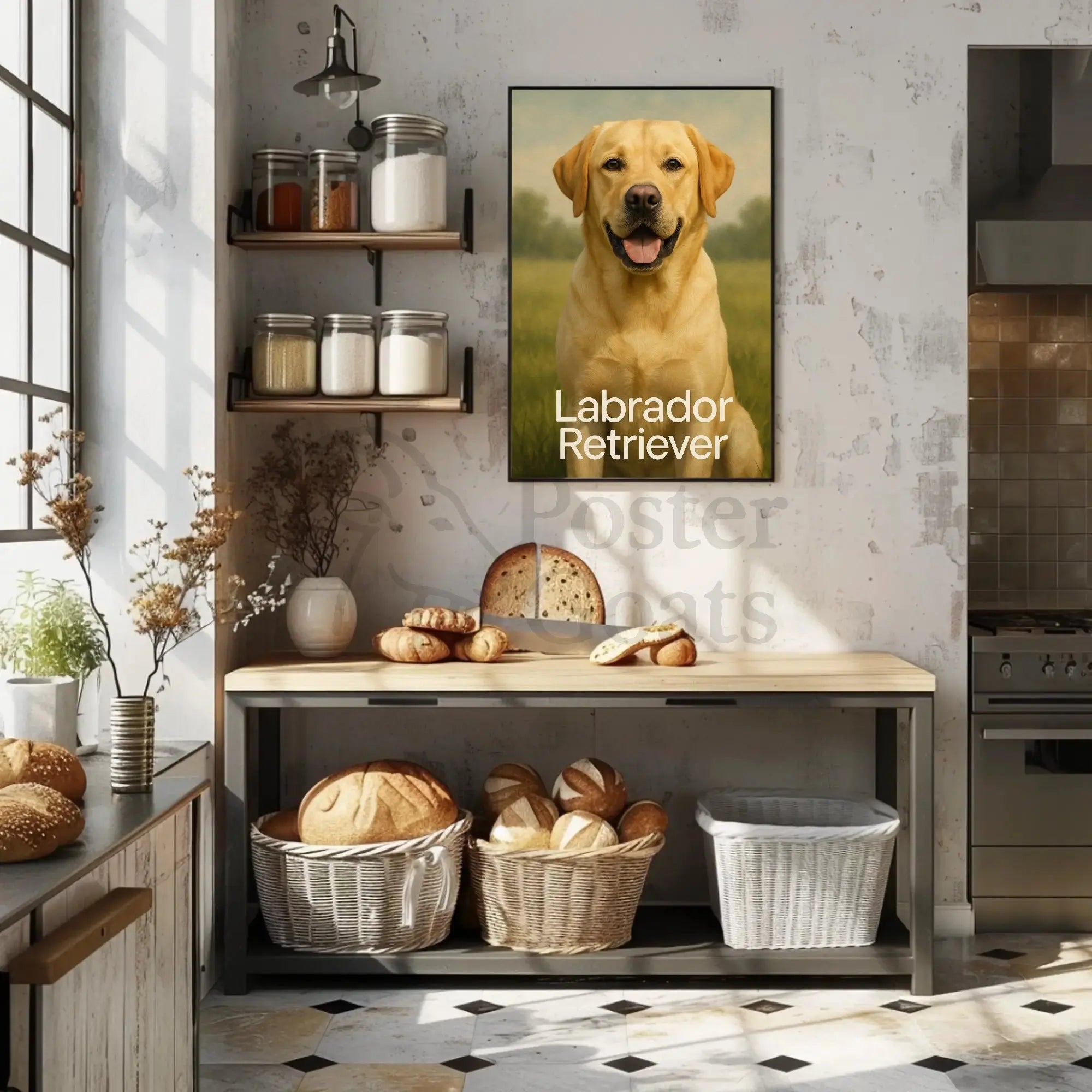 Labrador Companionship Animal Art Dog Breed Poster PosterGoat