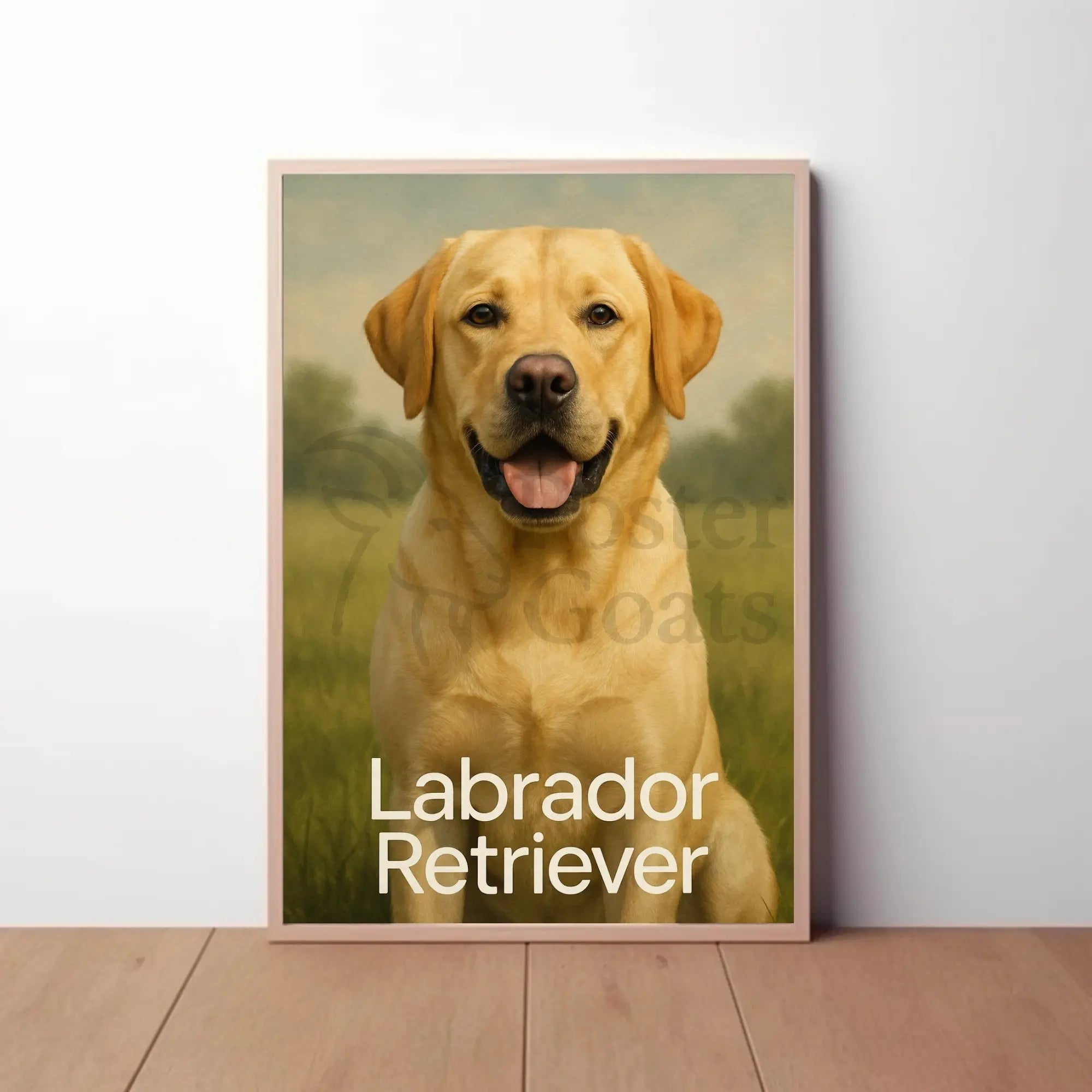 Labrador Companionship Animal Art Dog Breed Poster PosterGoat