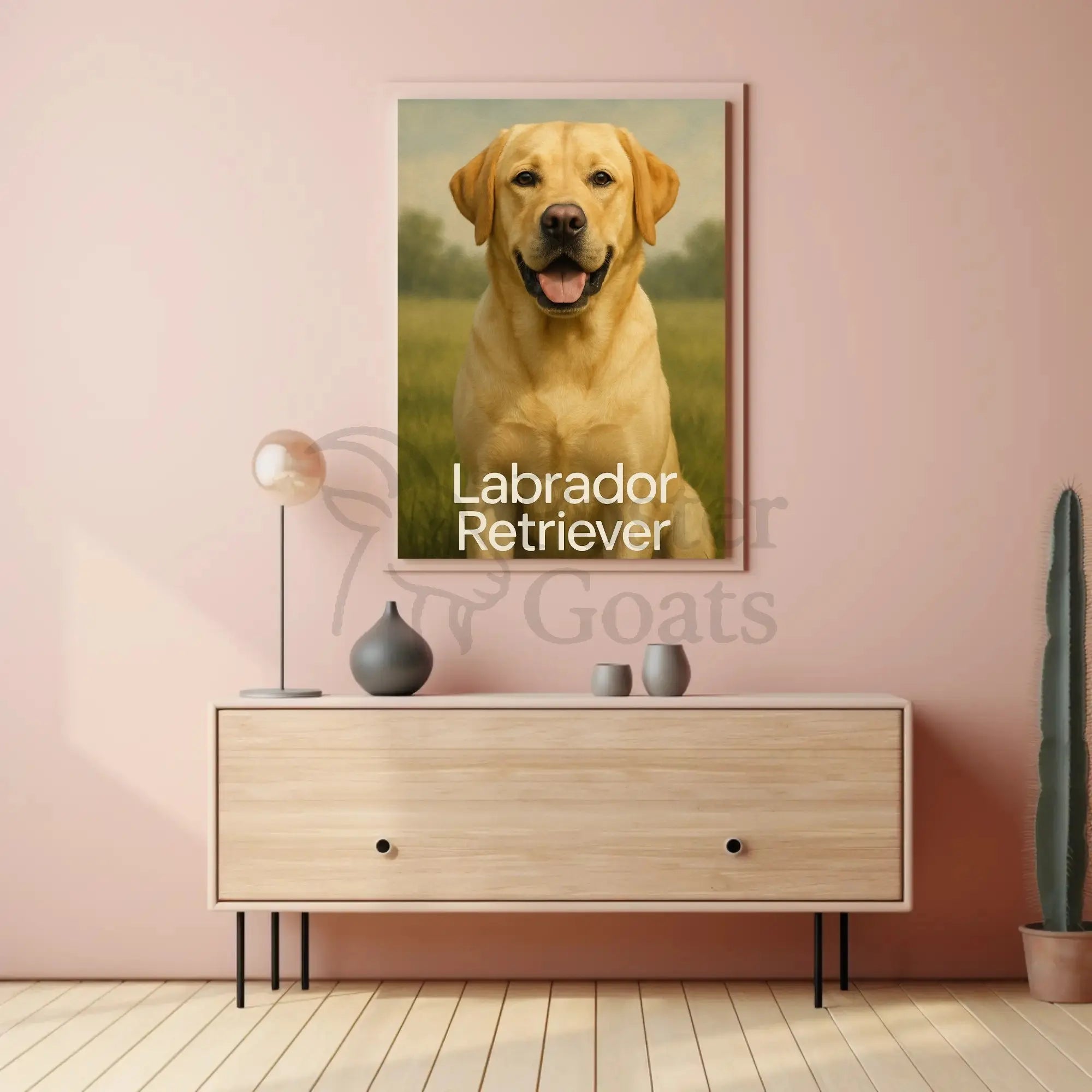Labrador Companionship Animal Art Dog Breed Poster PosterGoat