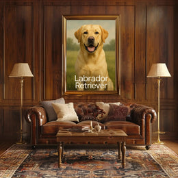 Labrador Companionship Animal Art Dog Breed Poster PosterGoat