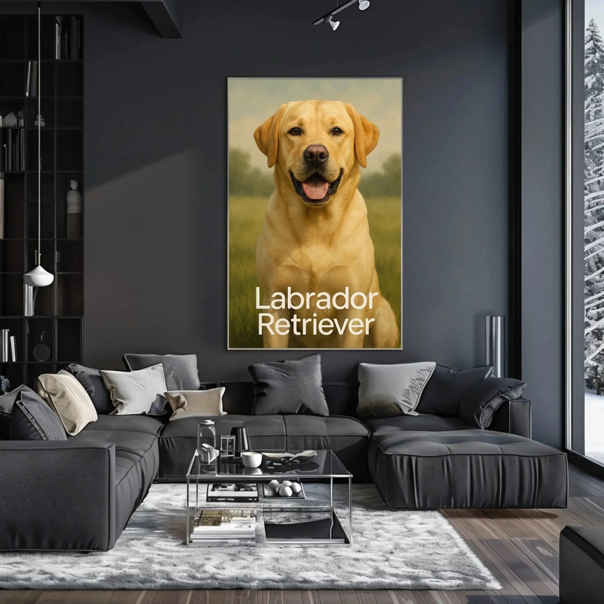 Labrador Companionship Animal Art Dog Breed Poster PosterGoat