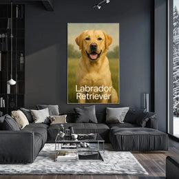 Labrador Companionship Animal Art Dog Breed Poster PosterGoat