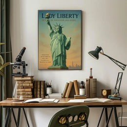 Lady Liberty Symbol Of Freedom Poster PosterGoat
