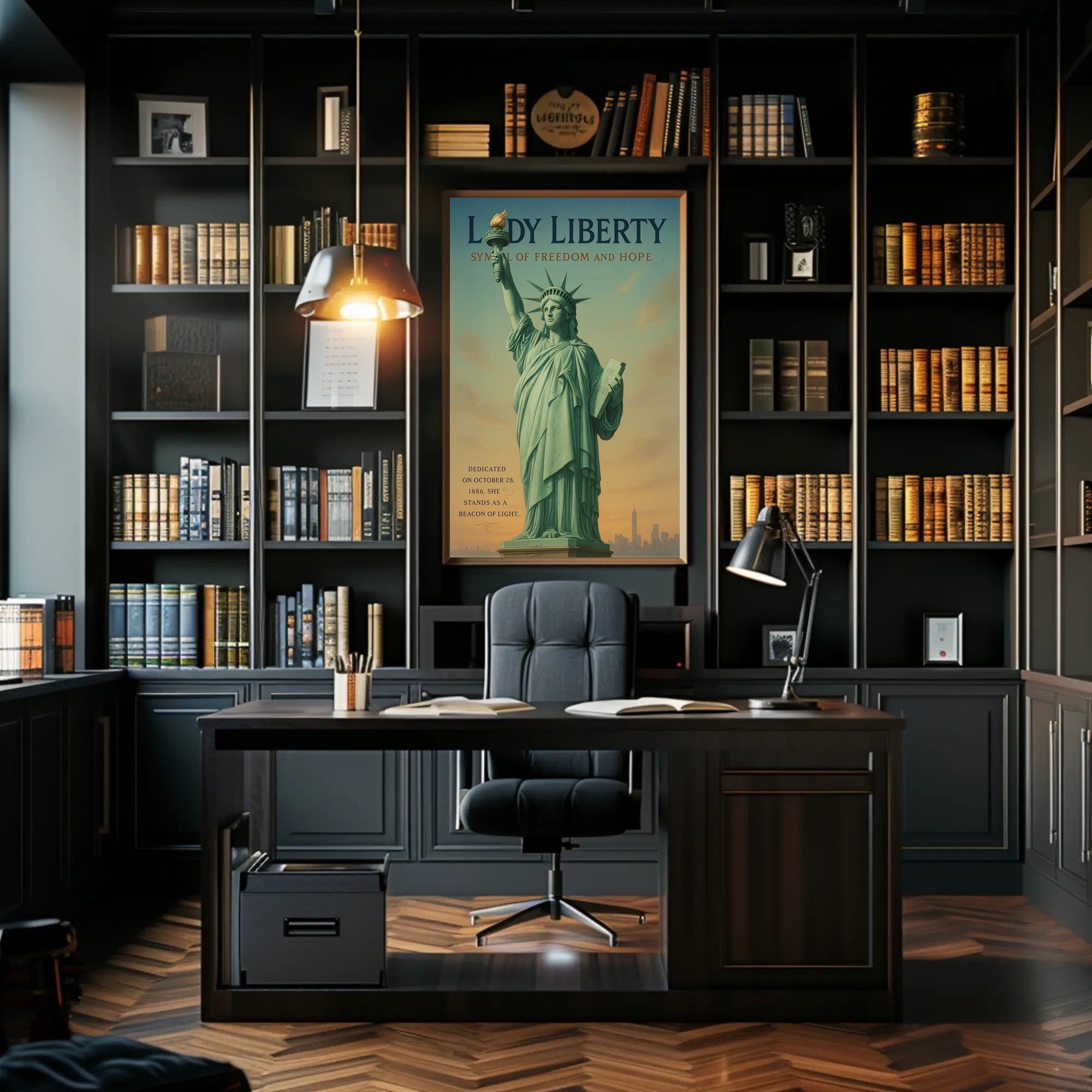Lady Liberty Symbol Of Freedom Poster PosterGoat