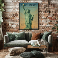 Lady Liberty Symbol Of Freedom Poster PosterGoat