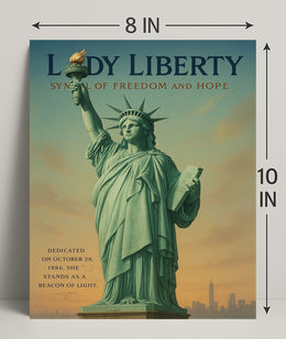 Lady Liberty Symbol Of Freedom Poster PosterGoat