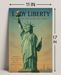 Lady Liberty Symbol Of Freedom Poster PosterGoat