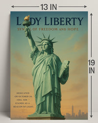 Lady Liberty Symbol Of Freedom Poster PosterGoat