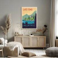 Lake Como Vintage Travel Art Print Travel Poster PosterGoat