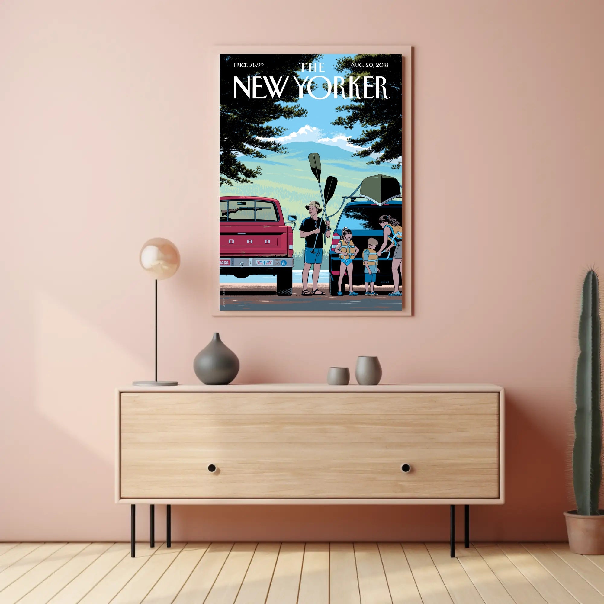 Lakeside Tranquility Contemporary Rural Retreat National Park Poster PosterGoat