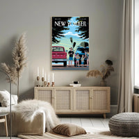 Lakeside Tranquility Contemporary Rural Retreat National Park Poster PosterGoat