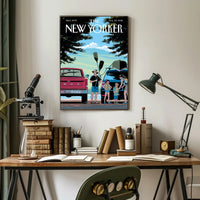 Lakeside Tranquility Contemporary Rural Retreat National Park Poster PosterGoat