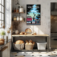 Lakeside Tranquility Contemporary Rural Retreat National Park Poster PosterGoat