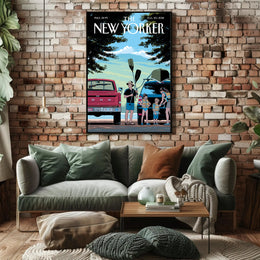 Lakeside Tranquility Contemporary Rural Retreat National Park Poster PosterGoat