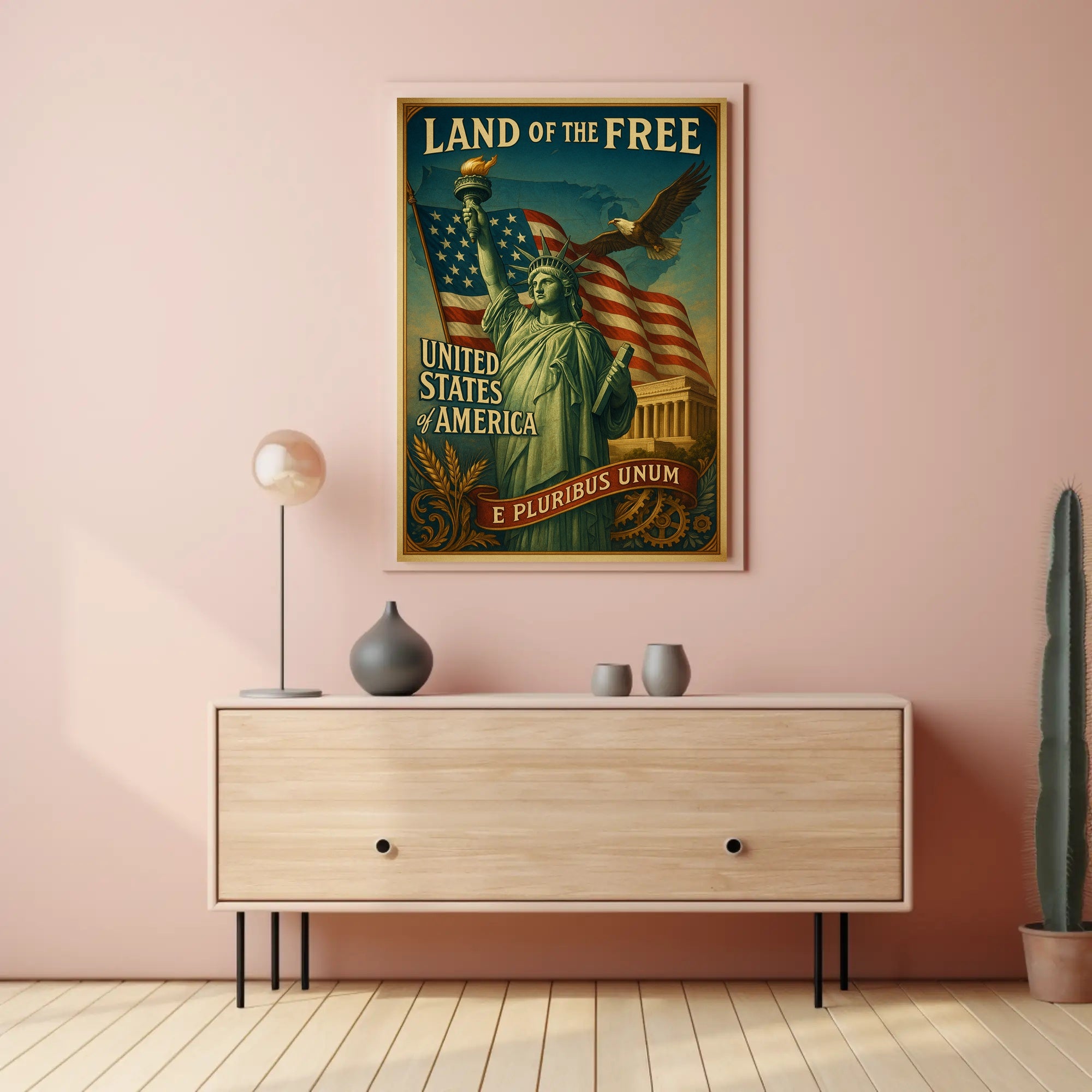 Land Of The Free Poster PosterGoat