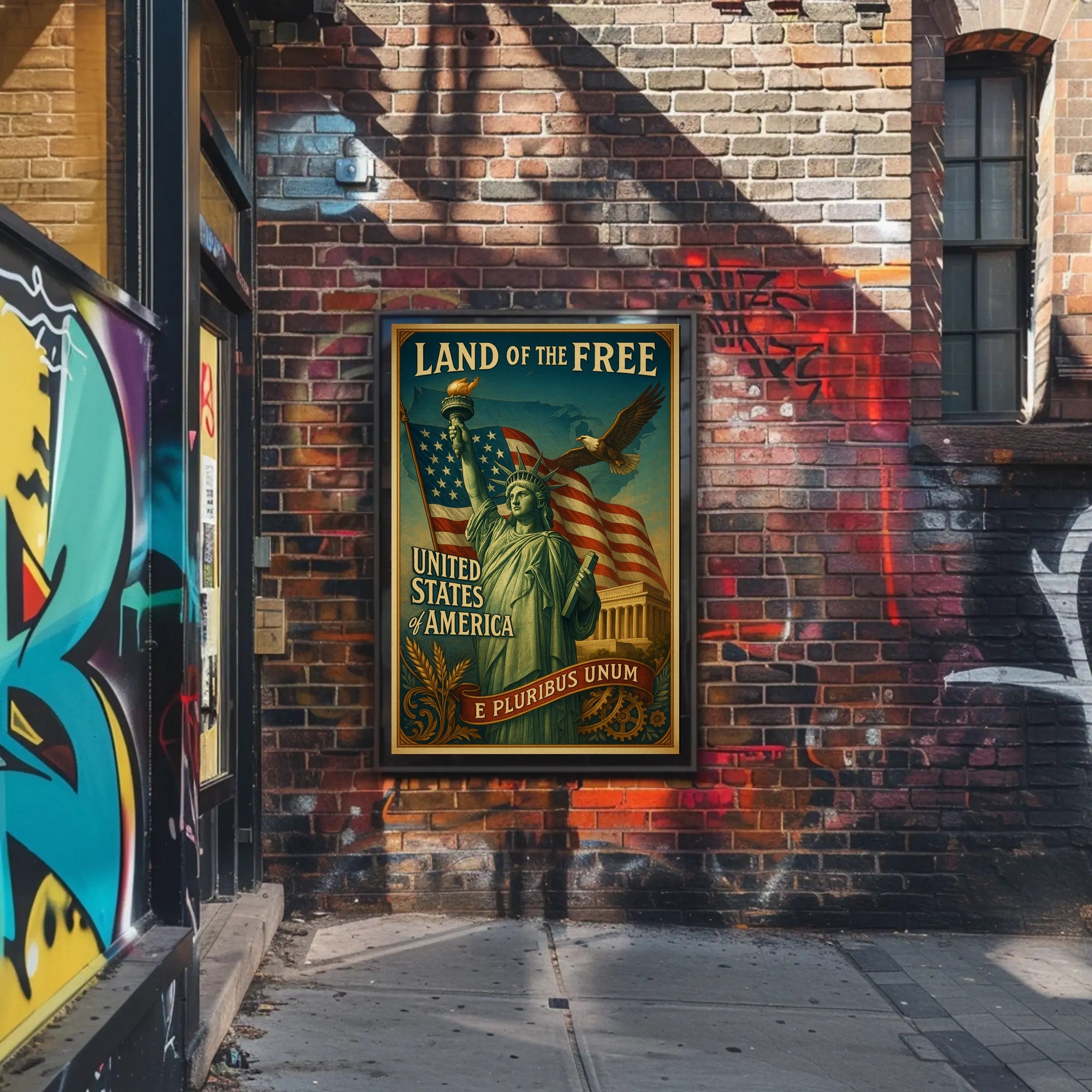 Land Of The Free Poster PosterGoat