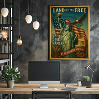 Land Of The Free Poster PosterGoat