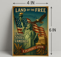Land Of The Free Poster PosterGoat