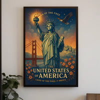 Land Of The Free Poster PosterGoat