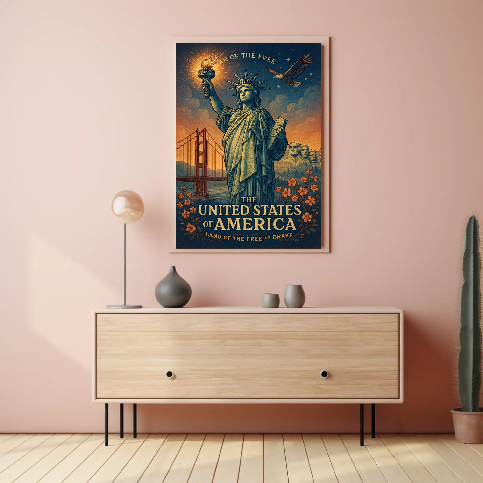 Land Of The Free Poster PosterGoat
