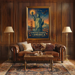 Land Of The Free Poster PosterGoat