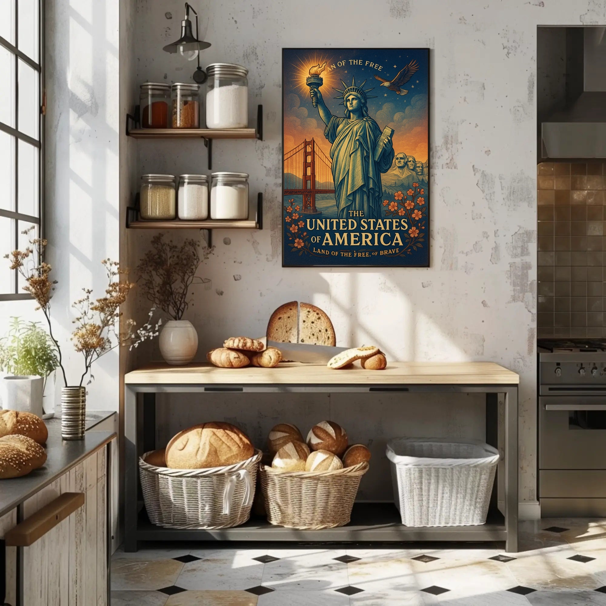 Land Of The Free Poster PosterGoat