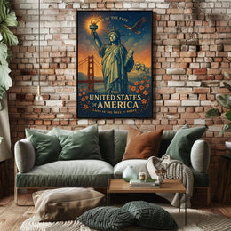 Land Of The Free Poster PosterGoat