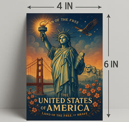 Land Of The Free Poster PosterGoat