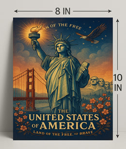Land Of The Free Poster PosterGoat