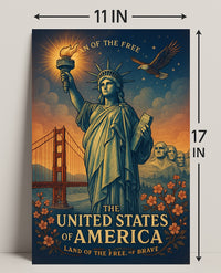 Land Of The Free Poster PosterGoat