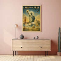 Land Of The Free Poster PosterGoat