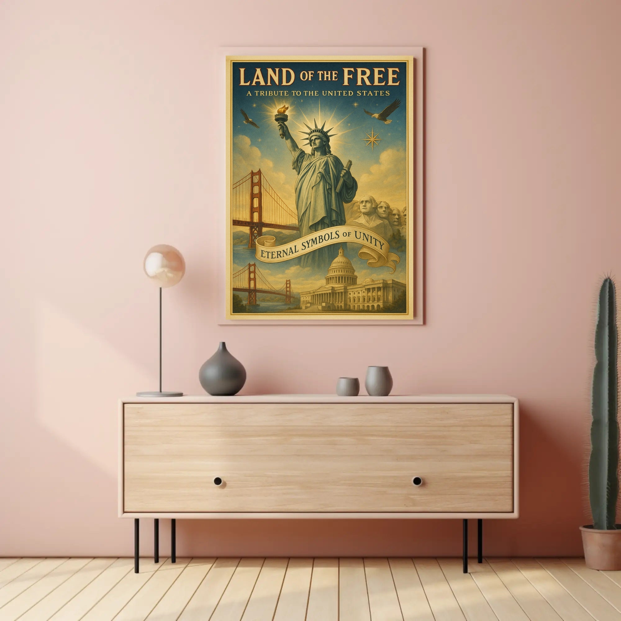 Land Of The Free Poster PosterGoat