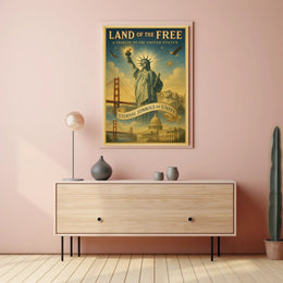 Land Of The Free Poster PosterGoat