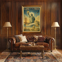 Land Of The Free Poster PosterGoat