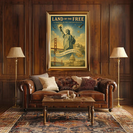 Land Of The Free Poster PosterGoat