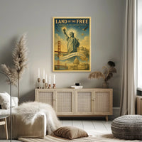 Land Of The Free Poster PosterGoat