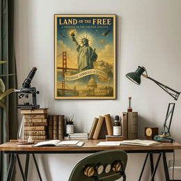 Land Of The Free Poster PosterGoat