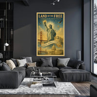 Land Of The Free Poster PosterGoat