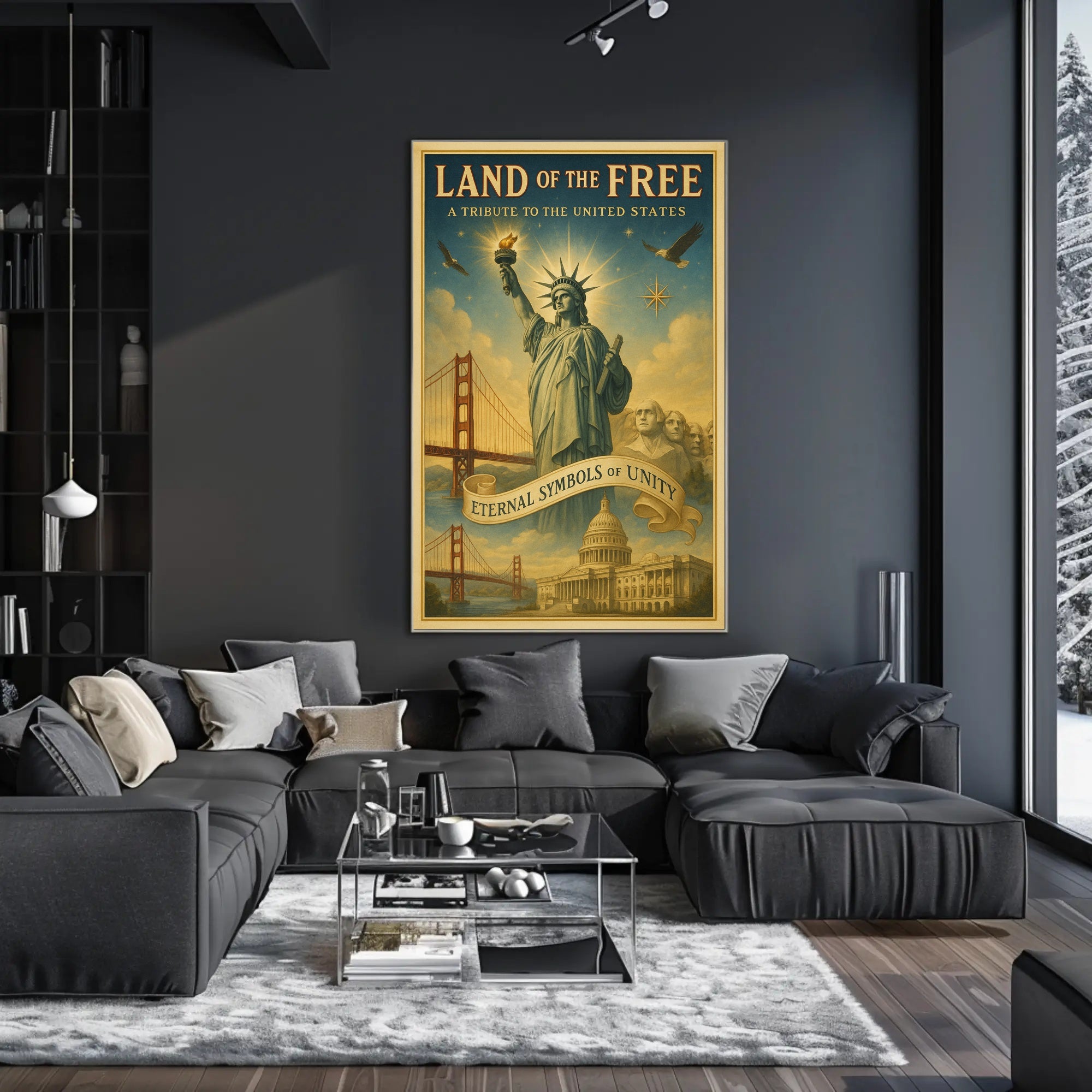 Land Of The Free Poster PosterGoat